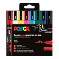 Posca set di pennarelli PC-5BR, 1 – 4 mm, colori primari – 8 pz