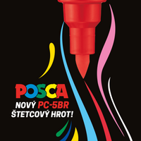 Posca set di pennarelli PC-5BR, 1 – 4 mm, colori primari – 8 pz