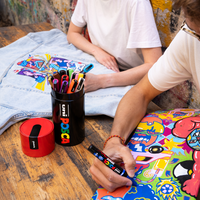 Posca set combinato di pennarelli in scatola di latta – 13 pz (PC-3M, PC-5M, PC-5BR)