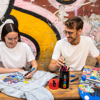 Posca set combinato di pennarelli in scatola di latta – 13 pz (PC-3M, PC-5M, PC-5BR)