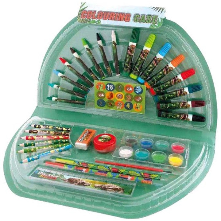 Valigetta da colorare Dino Half Round 51 pezzi