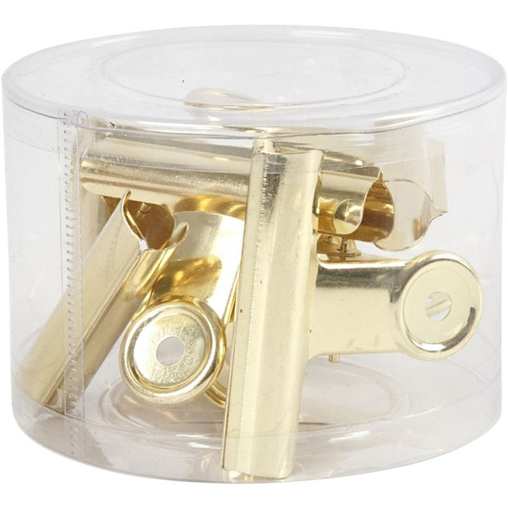 Clip in metallo grandi 75 mm - 6 pezzi – argento