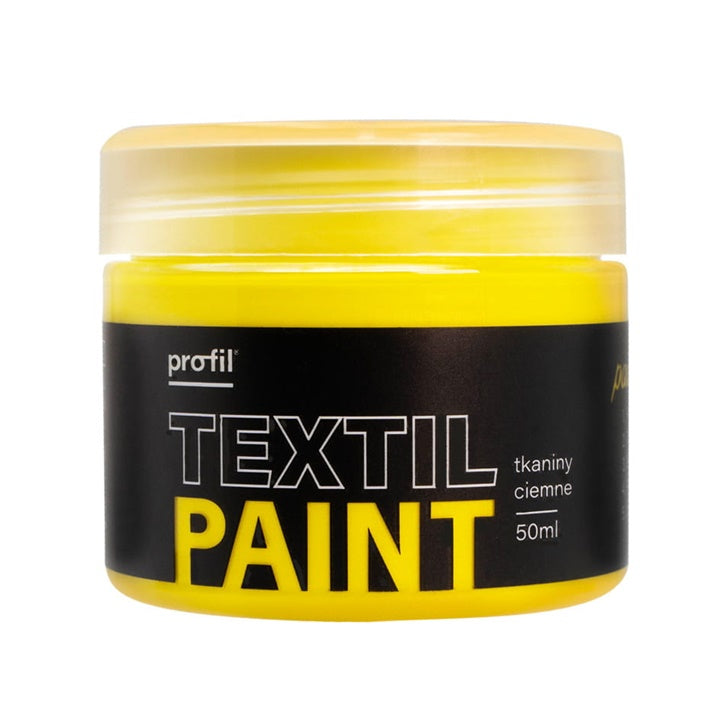 Vernice metallizzata Profil per tessuti scuri 50 ml | varie tonalità - 06 - limone