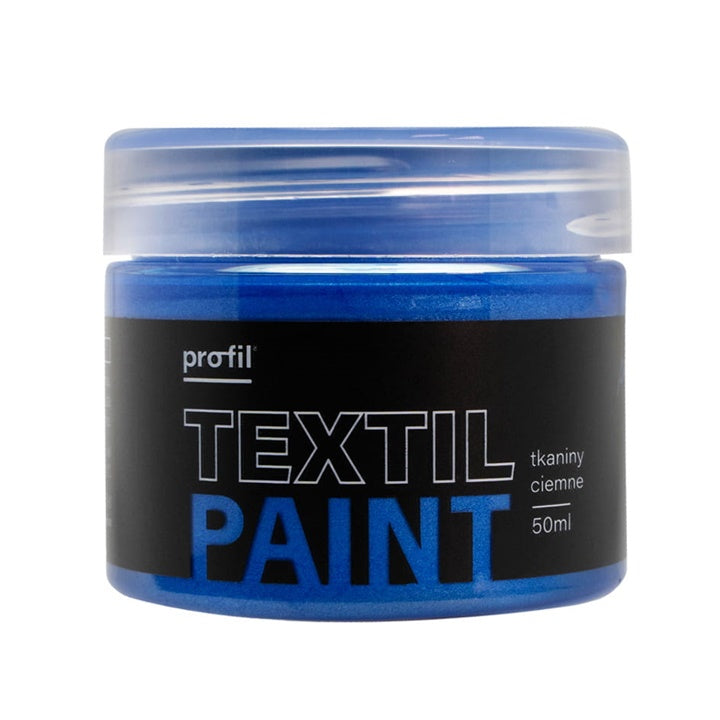 Vernice metallizzata Profil per tessuti scuri 50 ml | varie tonalità - 08 - zaffiro