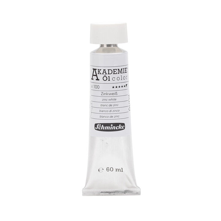 Vernici ad olio Schmincke AKADEMIE 60 ml | colori diversi - 100 - Bianco di zinco