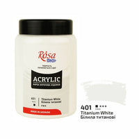 Colore acrilico, 400 ml, ROSA STUDIO – Bianco titanio (401)