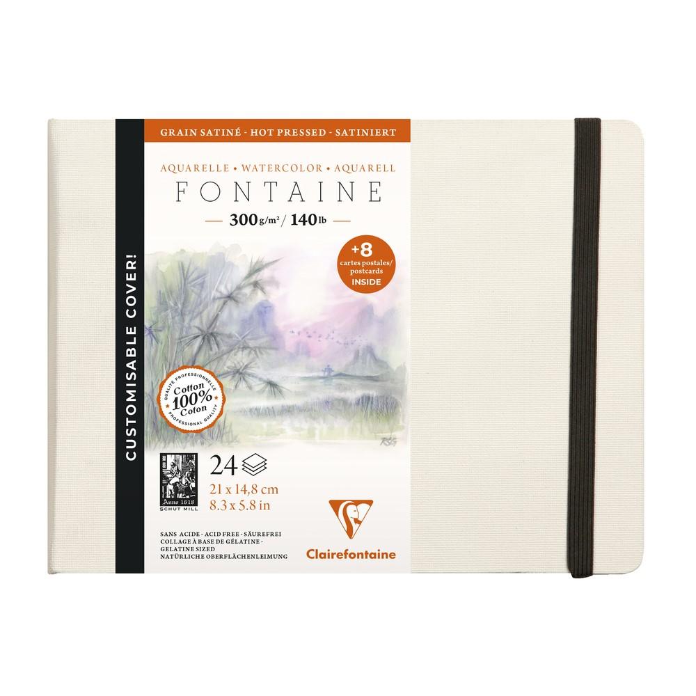 Clairefontaine Fontaine taccuino per acquerello HP 300 g 24 fogli copertina rigida