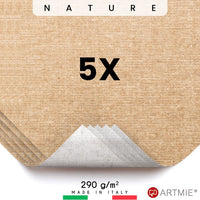Campioni di tela da pittura  ARTMIE Nature - 5 pz. | dimensioni diverse - 14x14 cm