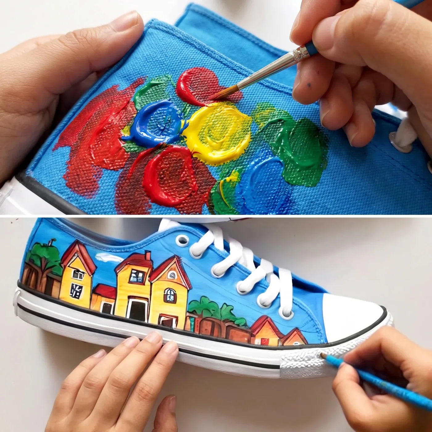 Pittura di un motivo con colore per tessuto ARTMIE Cacadu