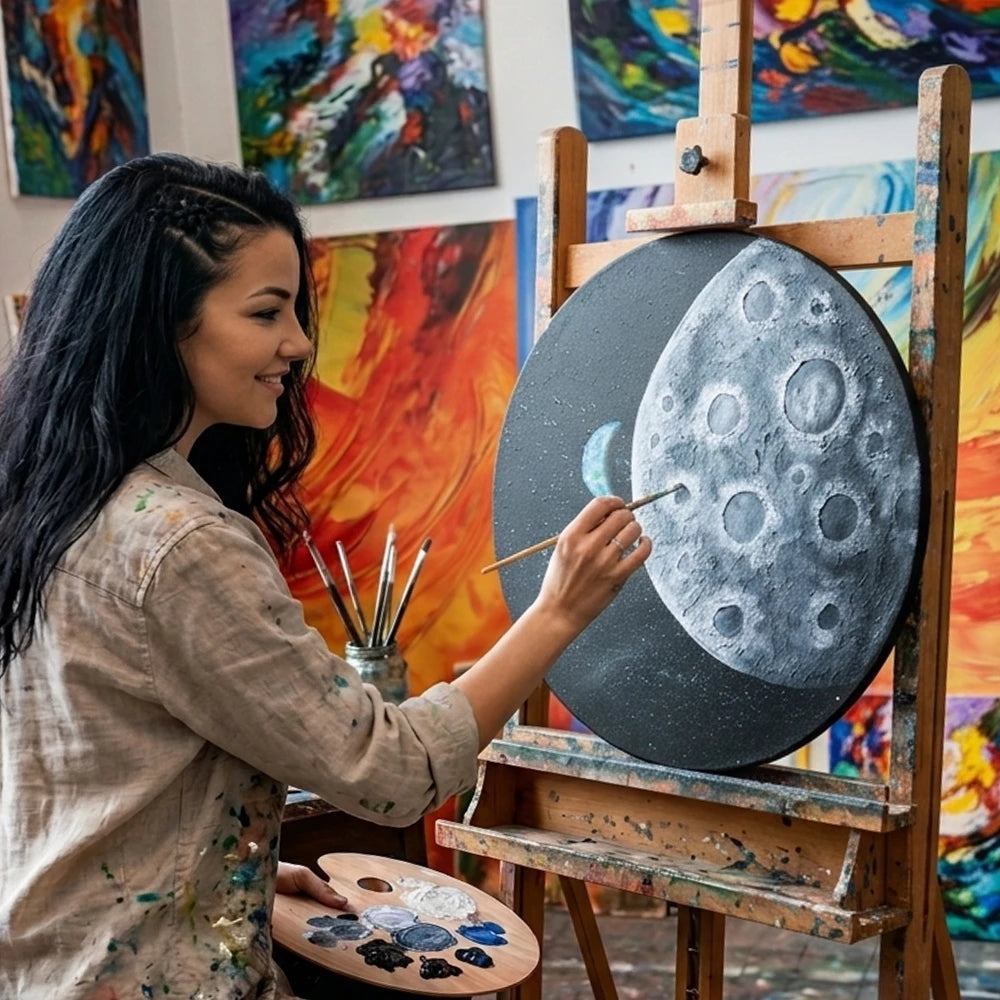 Tela circolare per dipingere ARTMIE — dettaglio