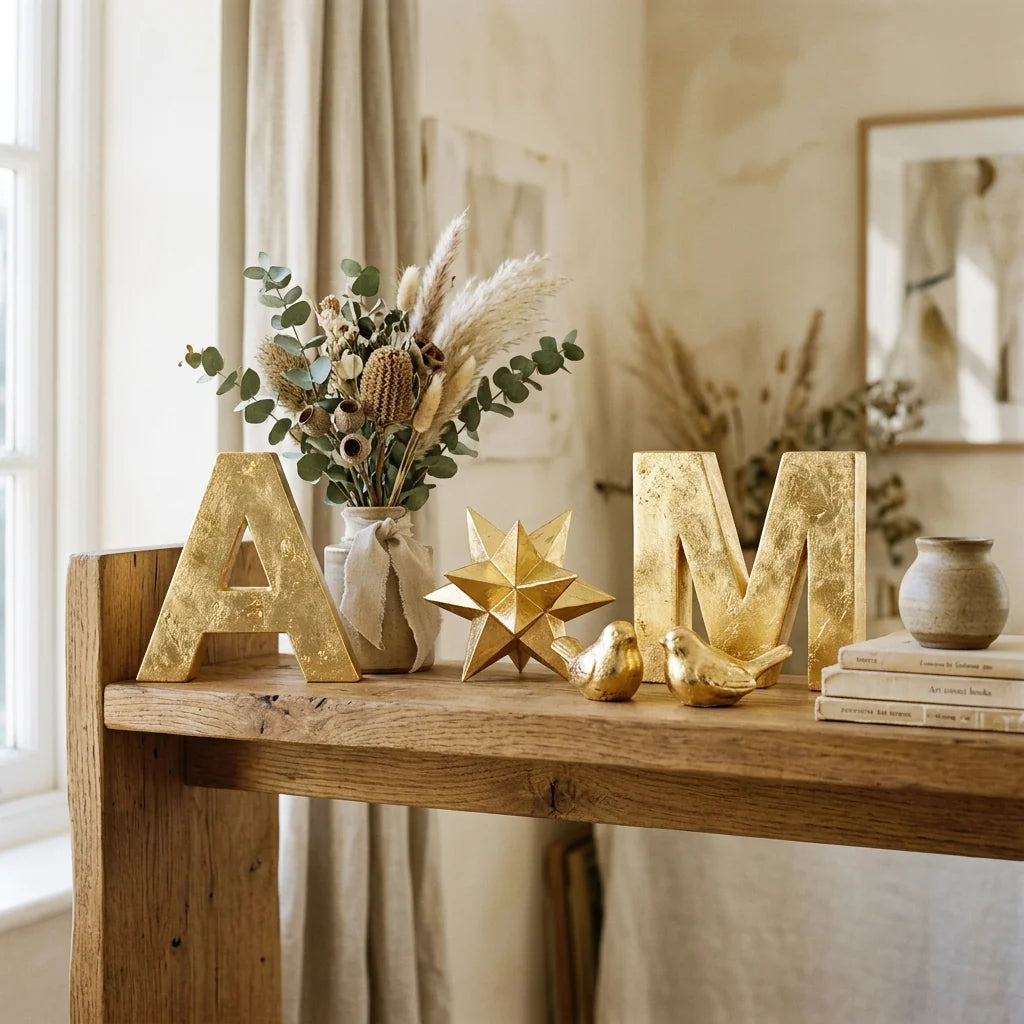 Decorazioni rifinite con foglia d'oro