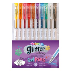 Colorino Glitter Gel Pens Set di 10