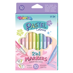 Colorino Pennarelli pastello a doppia faccia, 10 pz.