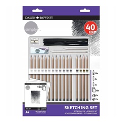 Daler Rowney Simply Sketching Set 40 pezzi