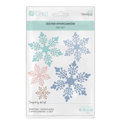 Modello per tagliare Snowflakes 5 pezzi