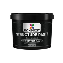 Pasta strutturante nera a grana fine di Kompozit | Vari volumi