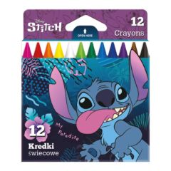 Pastelli a cera rotondi Disney Stitch, 12 pezzi