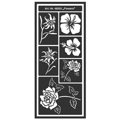 Stencil per fiori di design per la casa